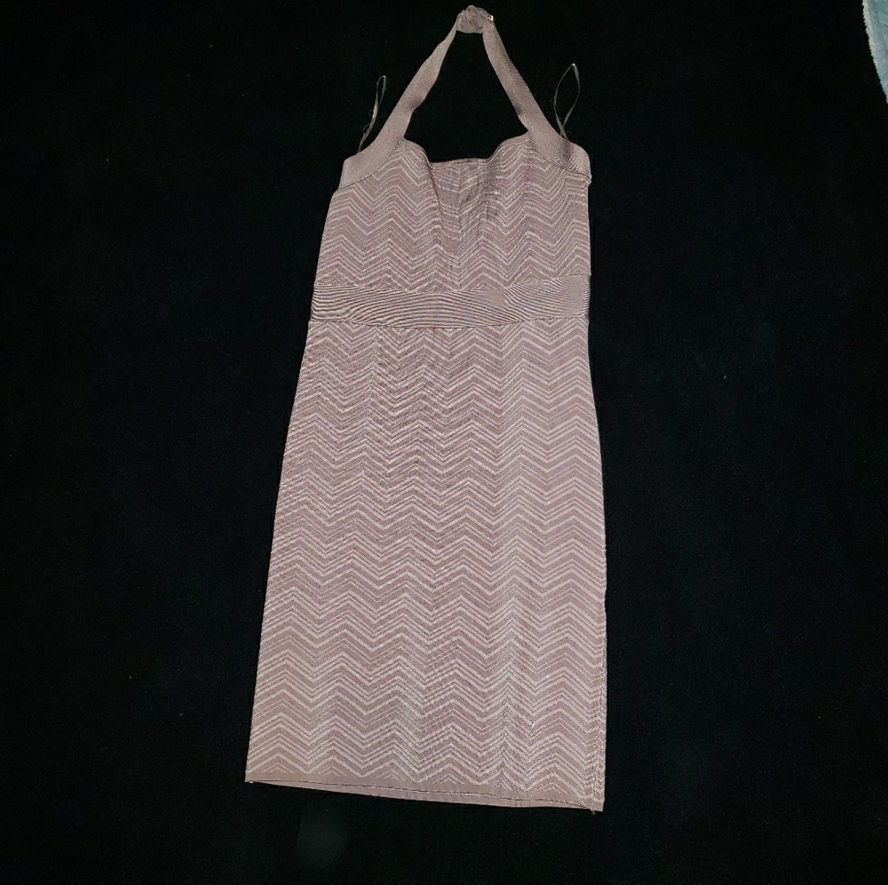 Pink  halterneck Dress